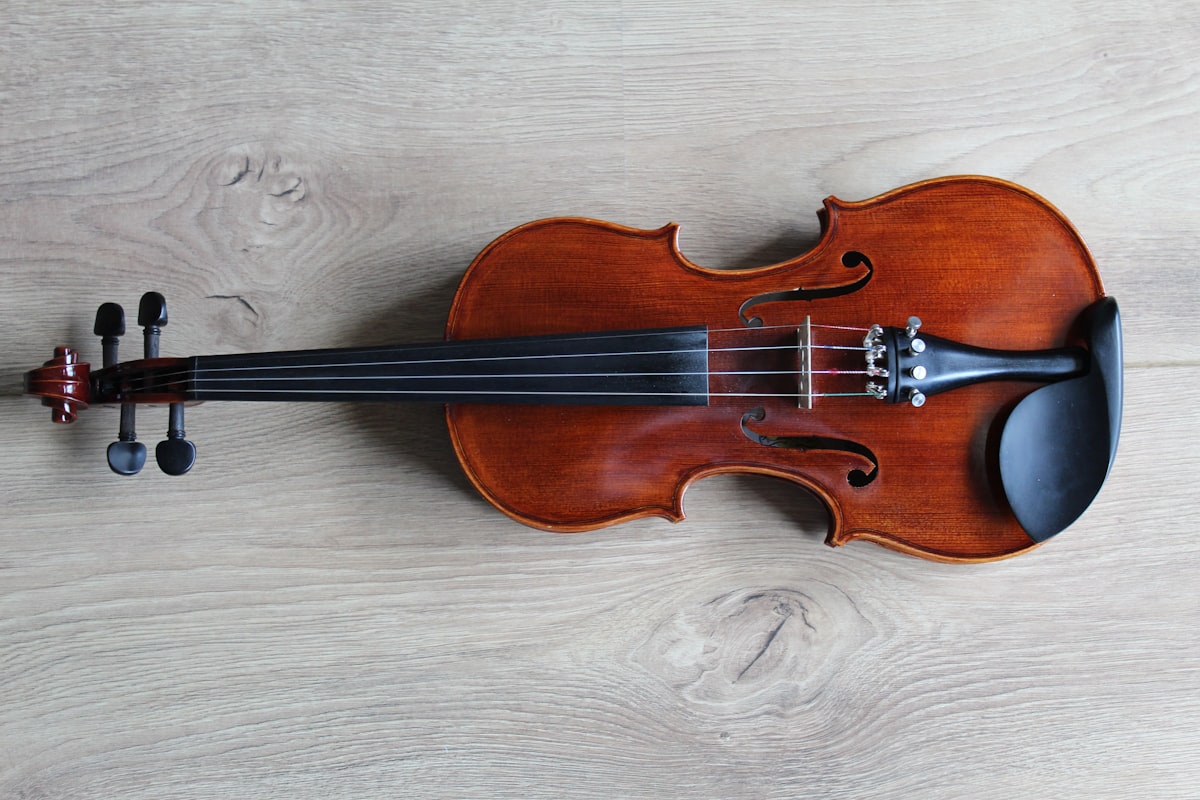 Violin, viola, and cello